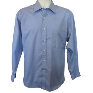 Christian Dior Men’s Vintage Blue Dress Shirt 15.5